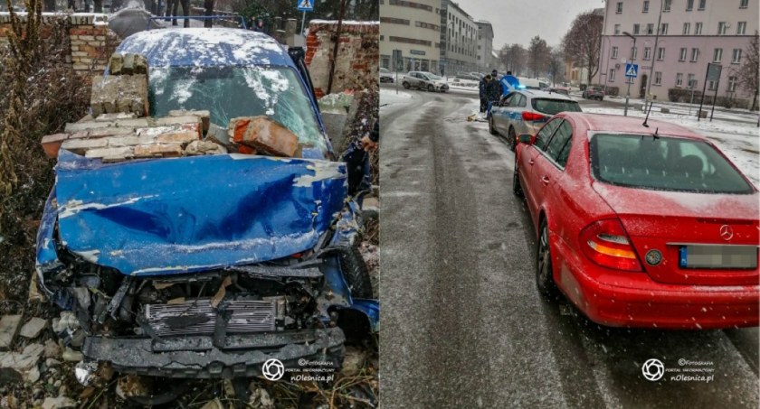 zdjęcie rozbitego Volkswagena