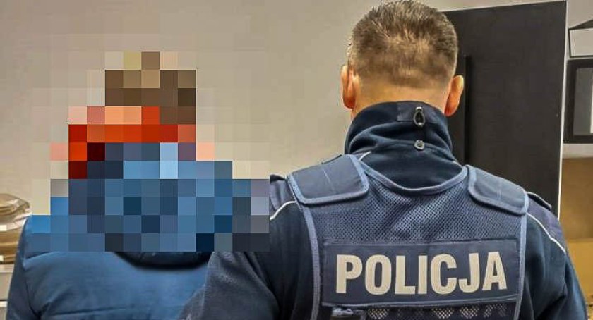 zdjęcie zatrzymanego 30 - latka