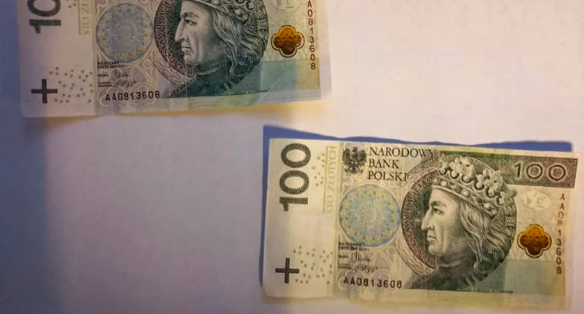 zdjęcie fałszywych banknotów
