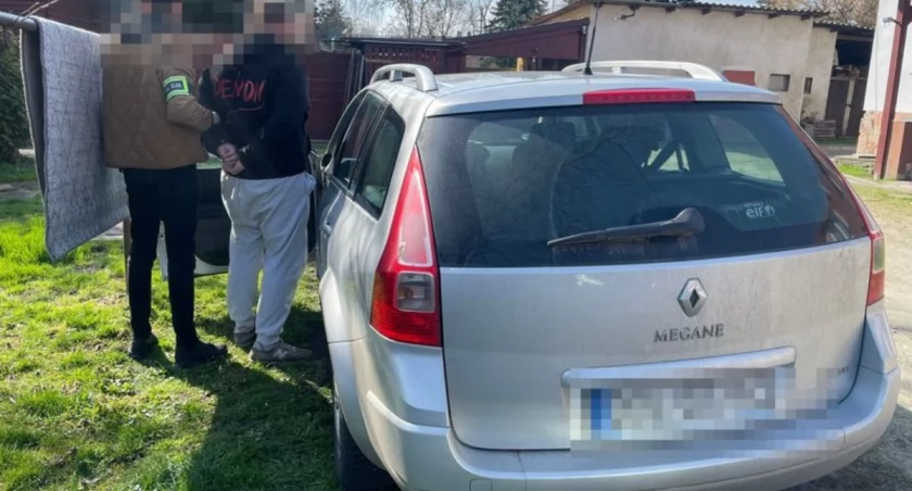 zdjęcie zatrzymanego mężczyzny