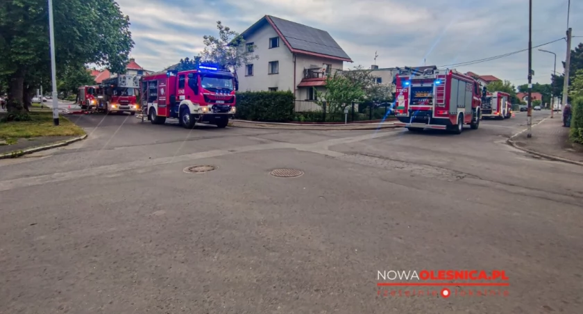 zdjęcie z miejsca pożaru