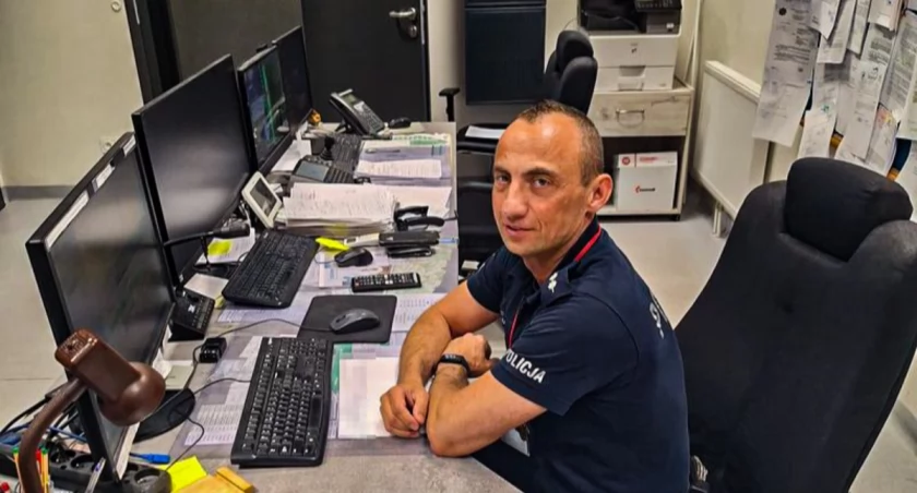 zdjęcie asp. szt. Krzysztof Dżugaj