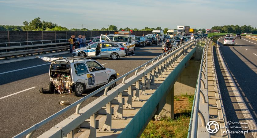 Na sygnale, Wypadek koło Szczodrowa sprawca nietrzeźwy uciekł miejsca zdarzenia - zdjęcie, fotografia