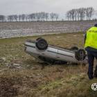 Skoda wylądowała w rowie