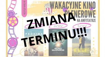 Kino plenerowe - zmiana terminu