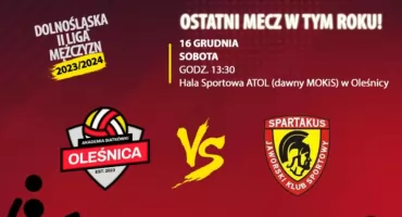 Akademia Siatkówki Oleśnica - ostatni mecz w tym roku