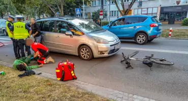 Potrącenie rowerzysty na ul. Skłodowskiej-Curie - prawdopodobnie rowerzysta jest sprawcą tego zdarzenia