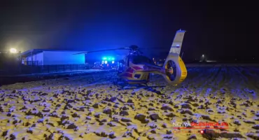 Tragedia przy budowie domu w Jenkowicach. Nie żyje jedna osoba, druga w ciężkim stanie