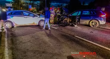 Wypadek na starej „ósemce” w Smardzowie. Droga zablokowana