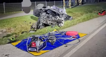 Poważny wypadek w Goszczu. Dwie osoby ranne