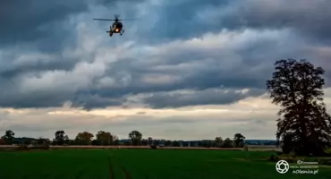 Poważny wypadek na trasie Solniki Wielkie - Bierutów. Motocyklista w ciężkim stanie, lądował śmigłowiec LPR